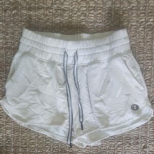 Champion White Athletic Shorts Lightweight Performance